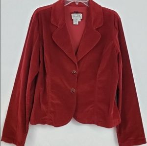 Live a Little Burgundy Corduroy Jacket XL